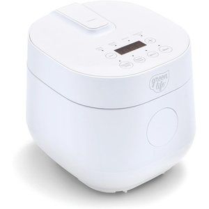 Home White Healthy Ceramic Nonstick 4 Cup Rice Beans Oats and Grains Cooker